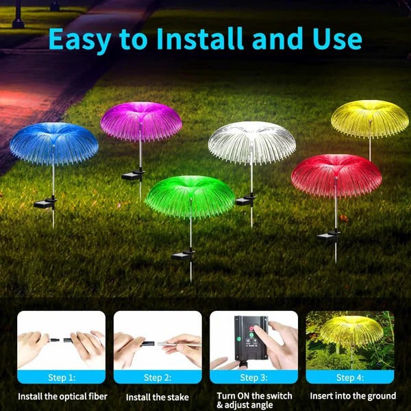alwaysdwellTM - 🔥Promotion 50% off-Solar Garden Color Changing Jellyfish Light-Decorate your garden