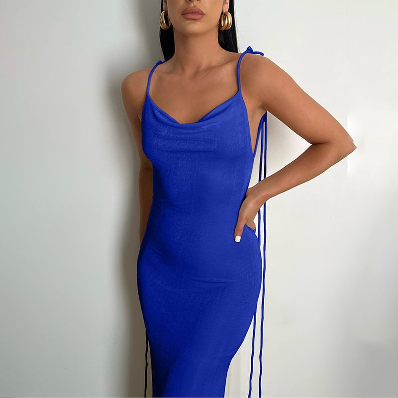 alwaysdwellTM - 🌟 Serenity Backless Maxi Dress