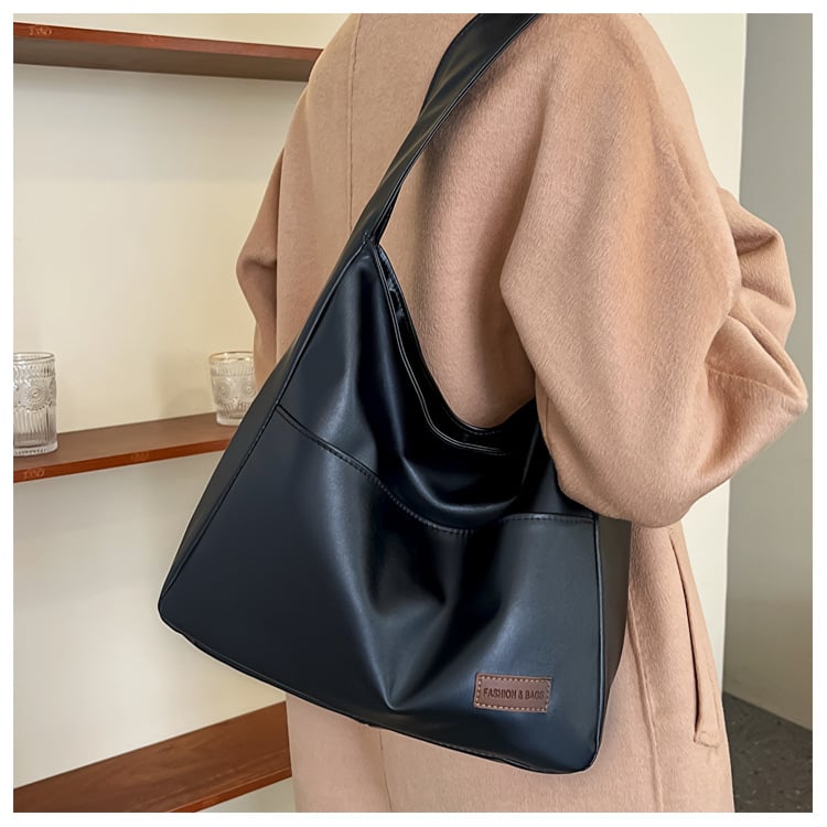 alwaysdwell™ - Simple PU leather tote bag