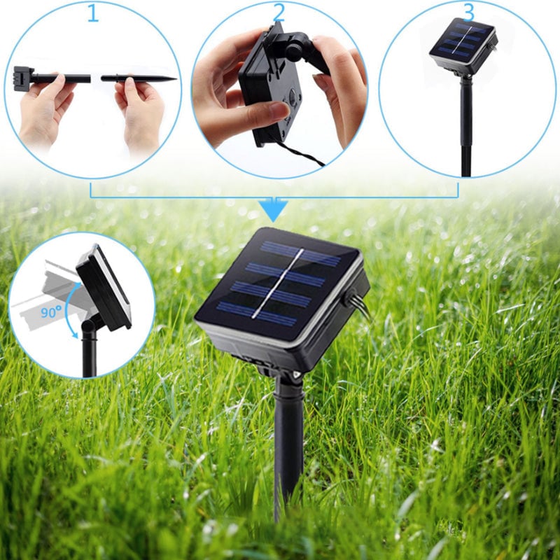 alwaysdwellTM - 🌟8 Modes Solar Water Drop String Lights - 💐For Indoor Outdoor Decoration