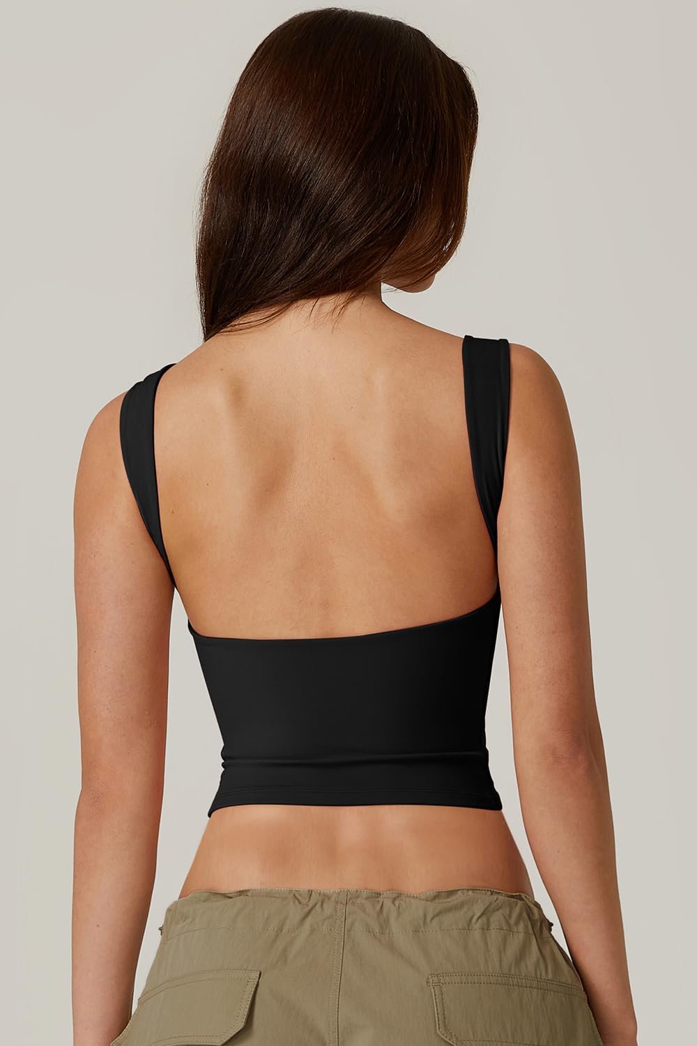 alwaysdwellTM - 🔥Hot sale🔥Sexy backless sleeveless short vest high collar slim short T-shirt