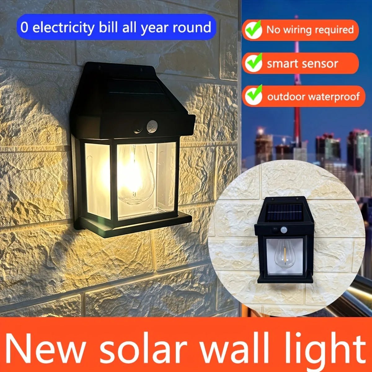 alwaysdwellTM - 2024 New Outdoor Solar Wall Lamp
