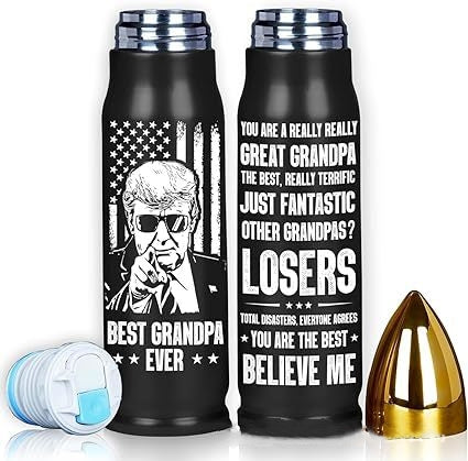 alwaysdwellTM - Gifts for Men Dad Him-3DUV Bullet Thermos Cup