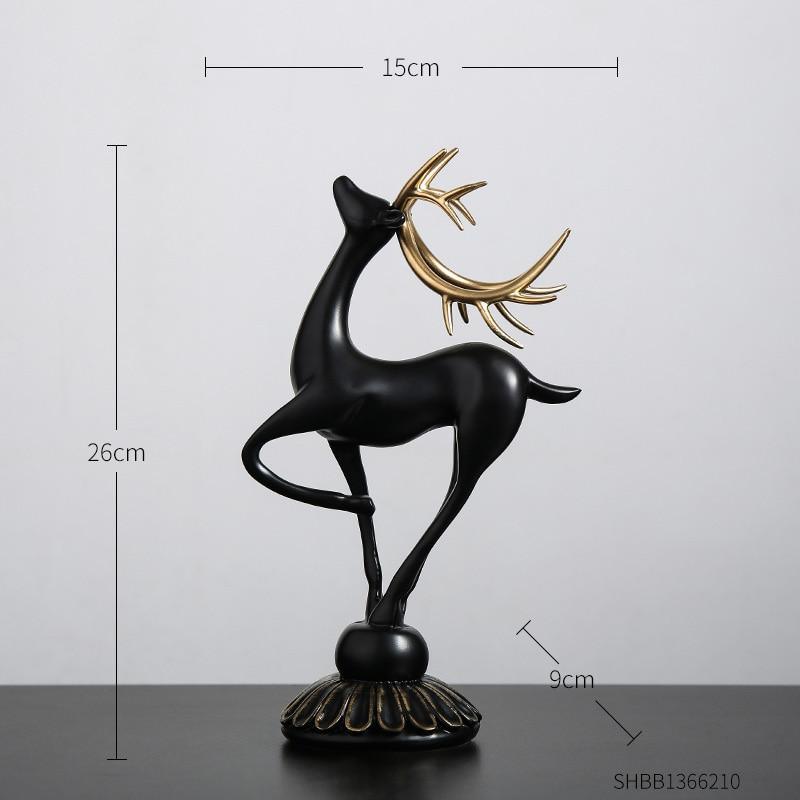 alwaysdwellTM - Handmade Golden Deer Animal Figurine