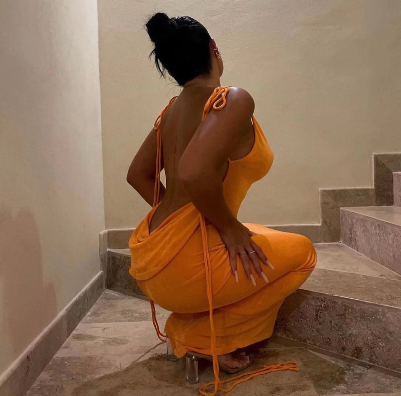 alwaysdwellTM - 🌟 Serenity Backless Maxi Dress