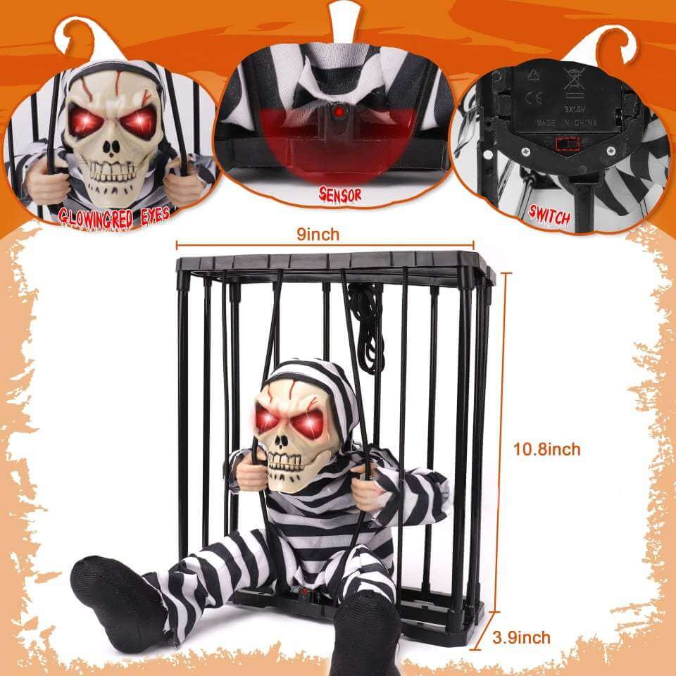 alwaysdwellTM - 🎃Early Halloween Sale - Glowing Motion Skeleton Prisoner