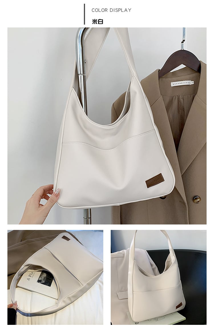 alwaysdwell™ - Simple PU leather tote bag