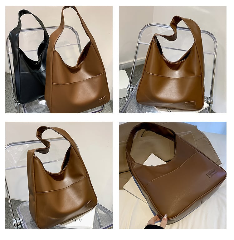alwaysdwell™ - Simple PU leather tote bag