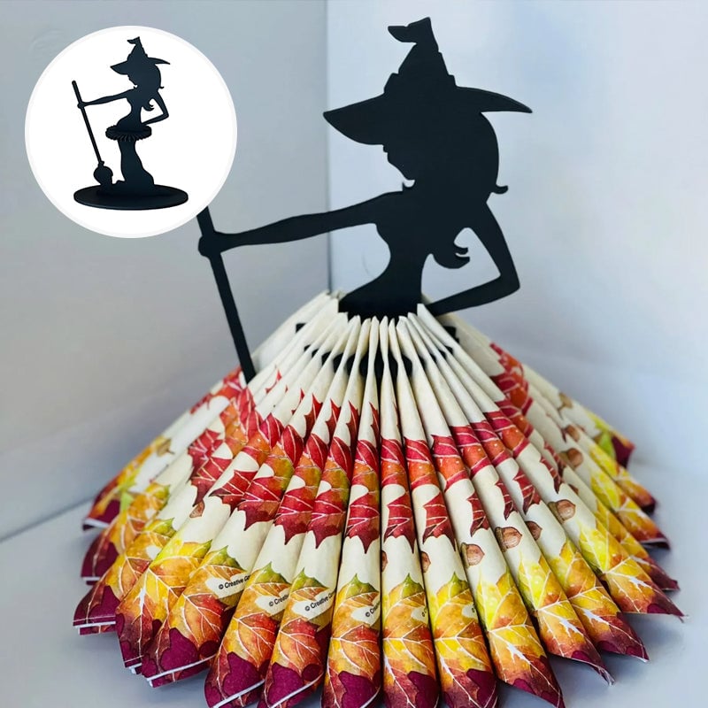 alwaysdwellTM - Wooden Witch Ornament