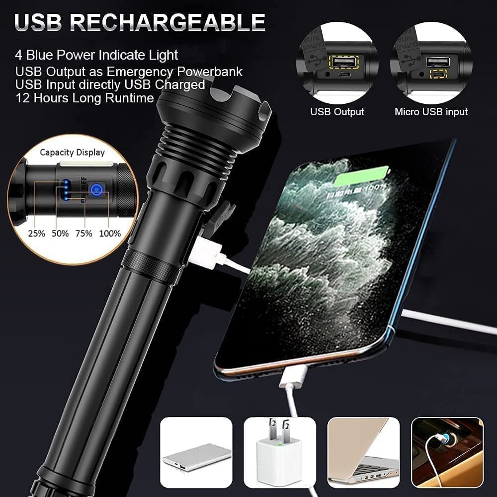 alwaysdwellTM - 🎁LED Rechargeable Tactical Laser Flashlight