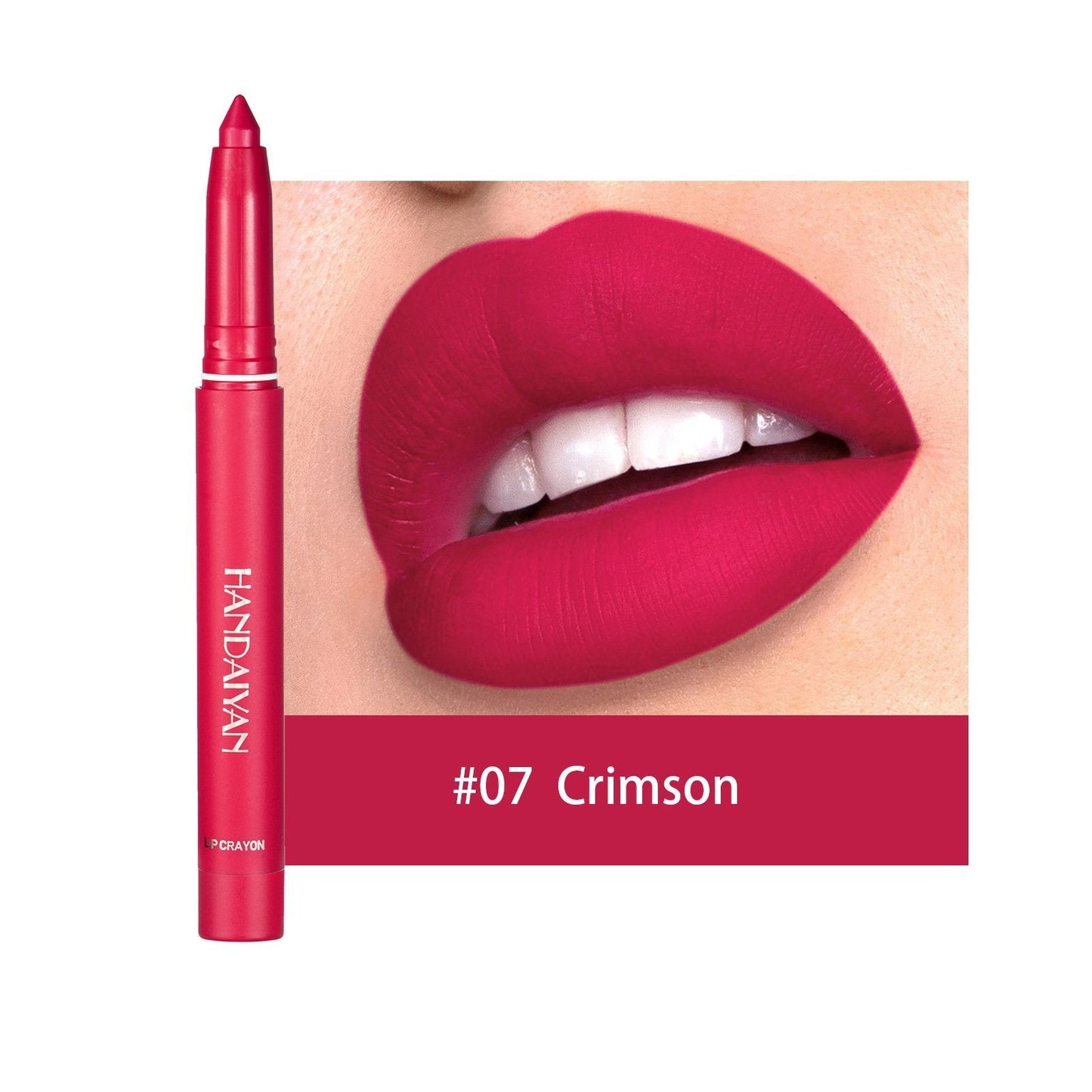 alwaysdwellTM - 12 Color Rotating Sharpenable Matte Lipstick Pencils