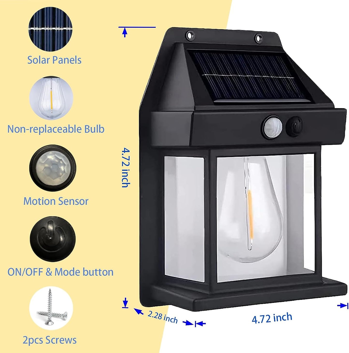 alwaysdwellTM - 2024 New Outdoor Solar Wall Lamp