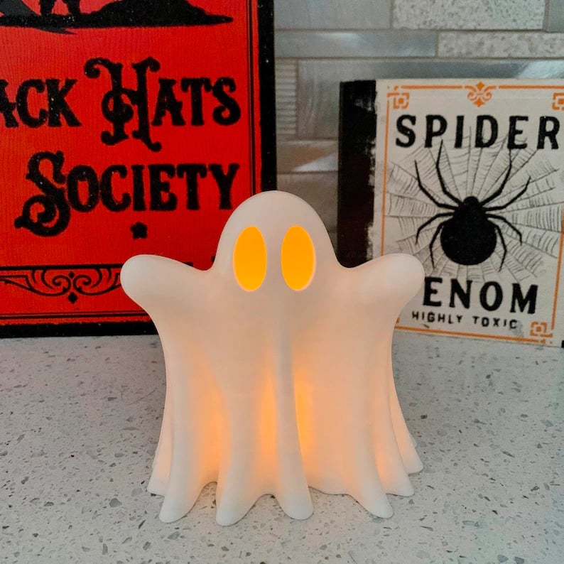 alwaysdwellTM - Halloween Decorations - 👻Cute Ghosts With Tea Lights