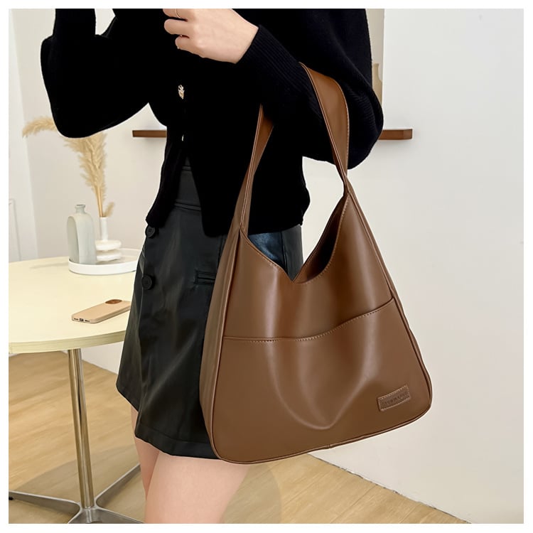 alwaysdwell™ - Simple PU leather tote bag