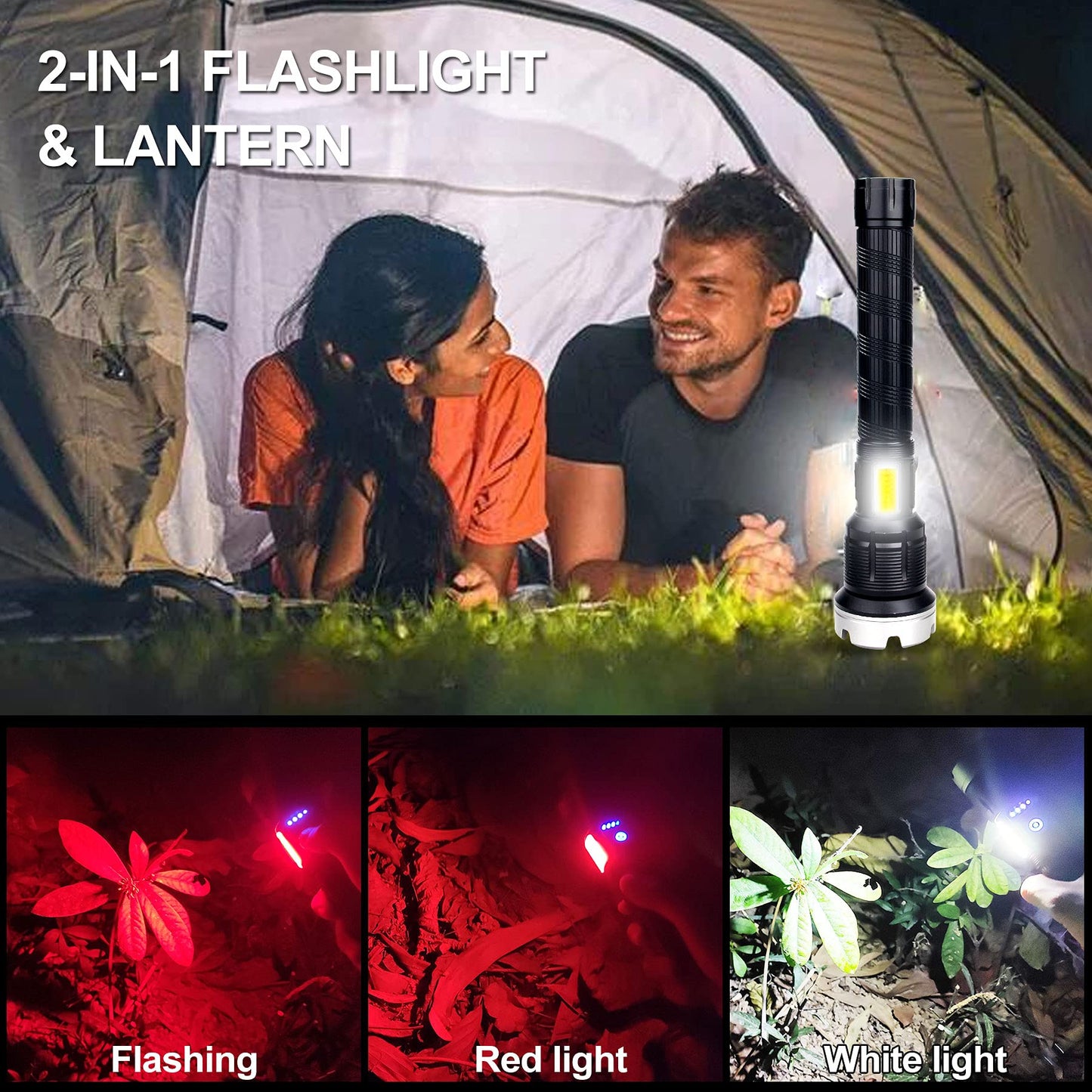 alwaysdwellTM - 🎁LED Rechargeable Tactical Laser Flashlight
