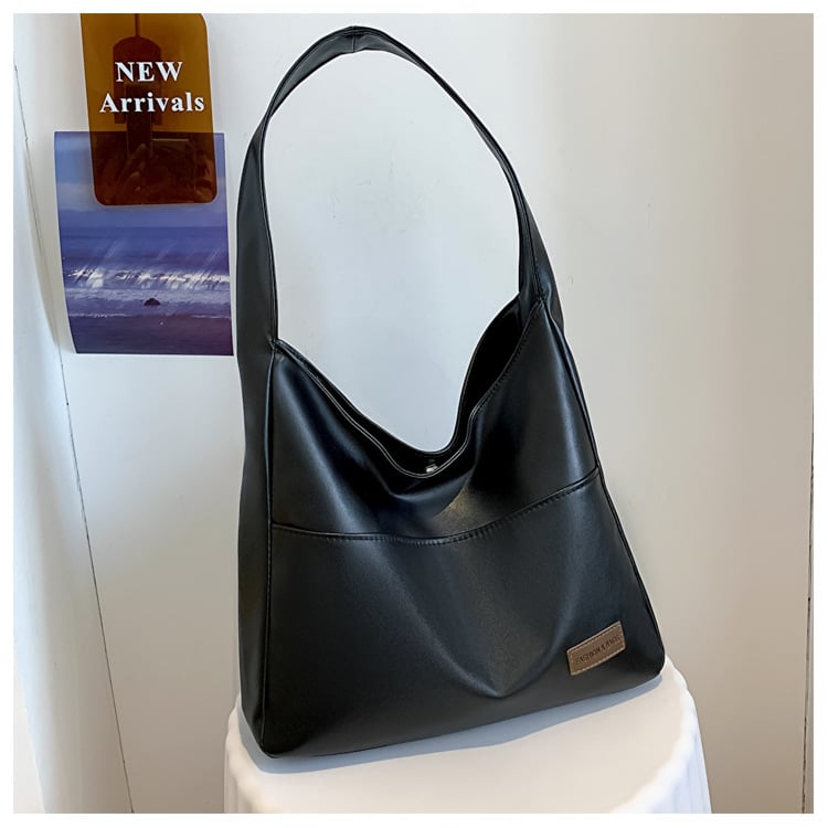 alwaysdwell™ - Simple PU leather tote bag