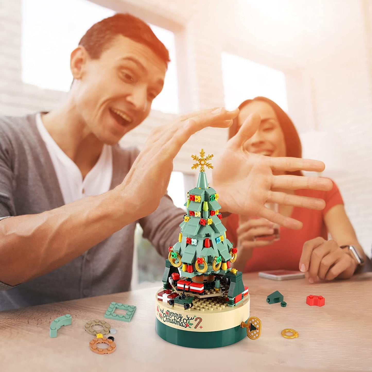 alwaysdwellTM - Christmas Pre-Sale 49% OFF- DIY Building Blocks Christmas Tree Octavo Box (360 Pcs)