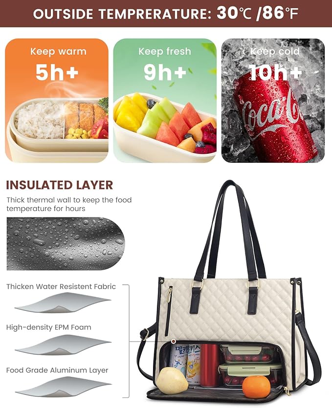 AlwaysdwellTM - 🍱 The Ultimate 2-in-1 Tote Bag – Where Elegance Meets Functionality! 🍽️