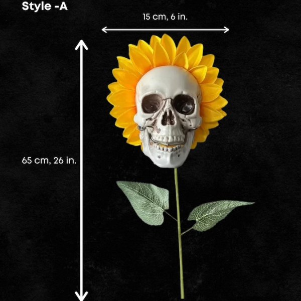 alwaysdwellTM - HALLOWEEN DECOR SKULL SUNFLOWERS🌻BUY 3 FREE SHIPPING