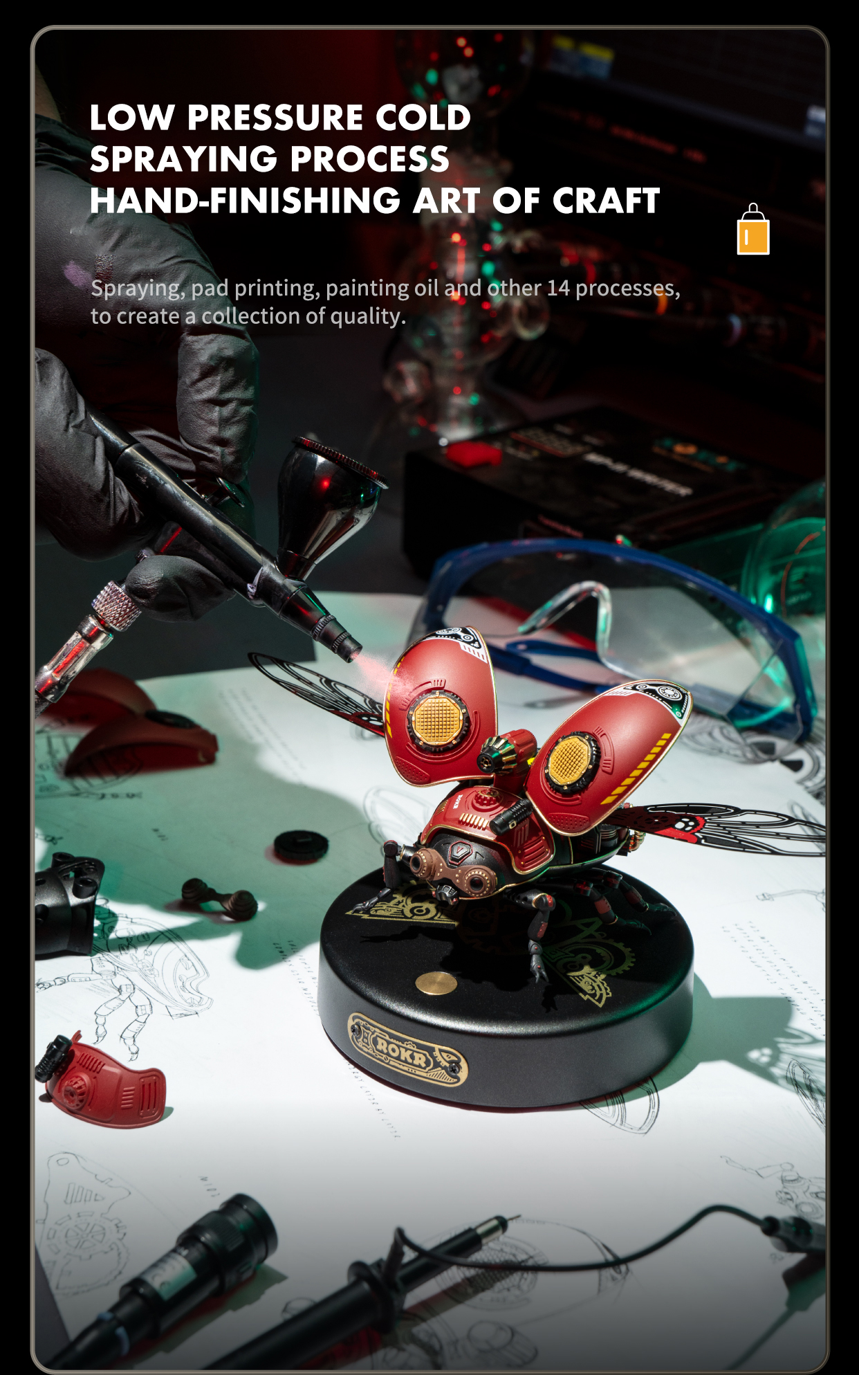 alwaysdwellTM - Storm Beetle Mechanical Species DIY 3D Puzzle
