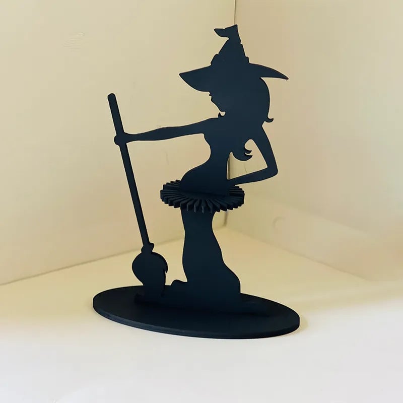 alwaysdwellTM - Wooden Witch Ornament