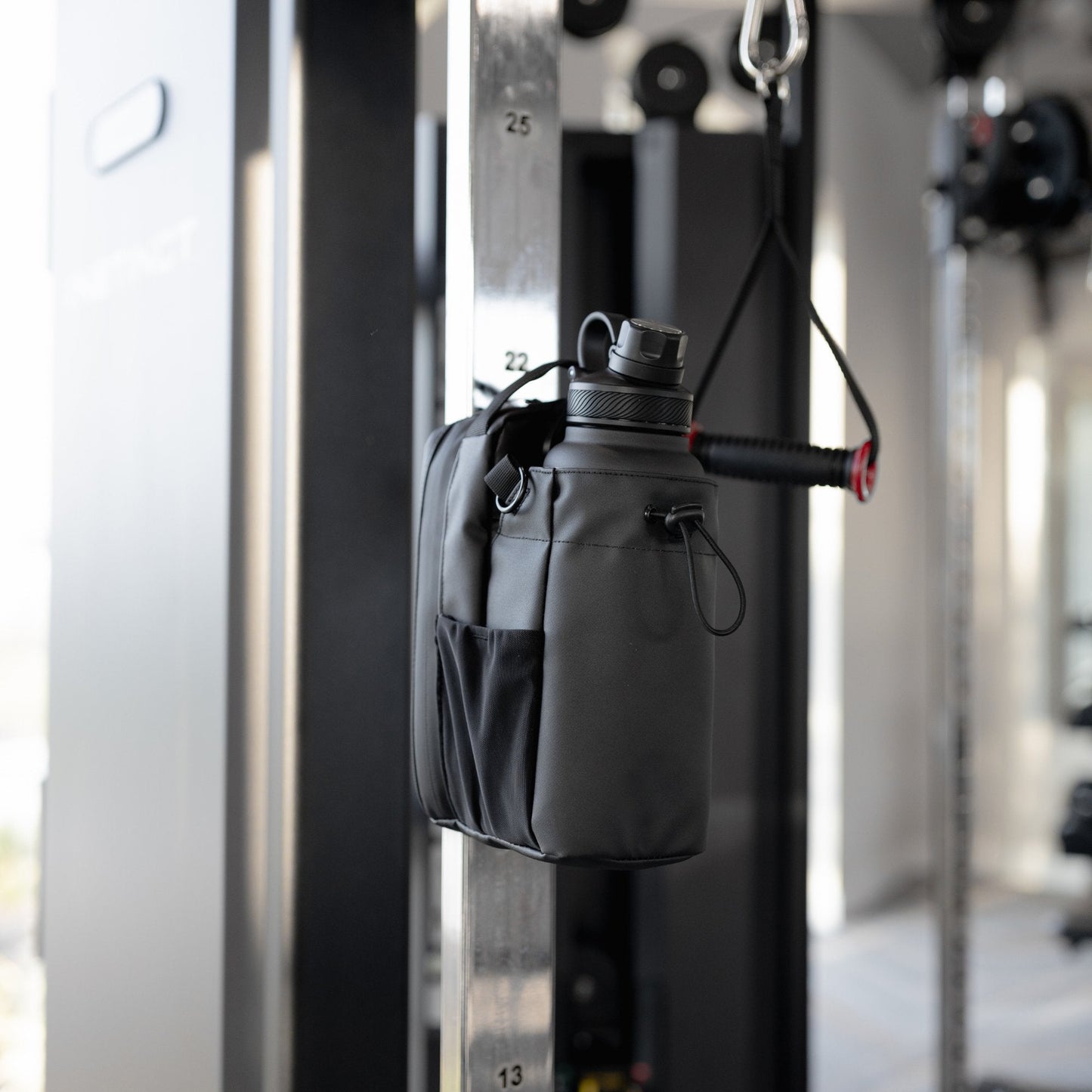 alwaysdwellTM - Magnetic Gym Bag for Gym, Travel, Work, and Sports | Keep Your Items Off the Dirty Gym Floor with Magnetic Attachment