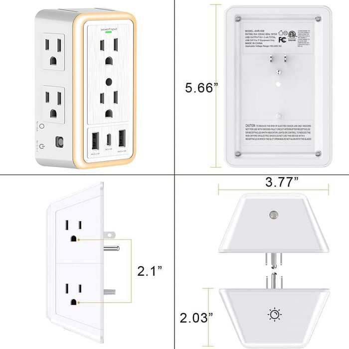 alwaysdwellTM - 🔥 Multi Plug Outlet Surge Protector