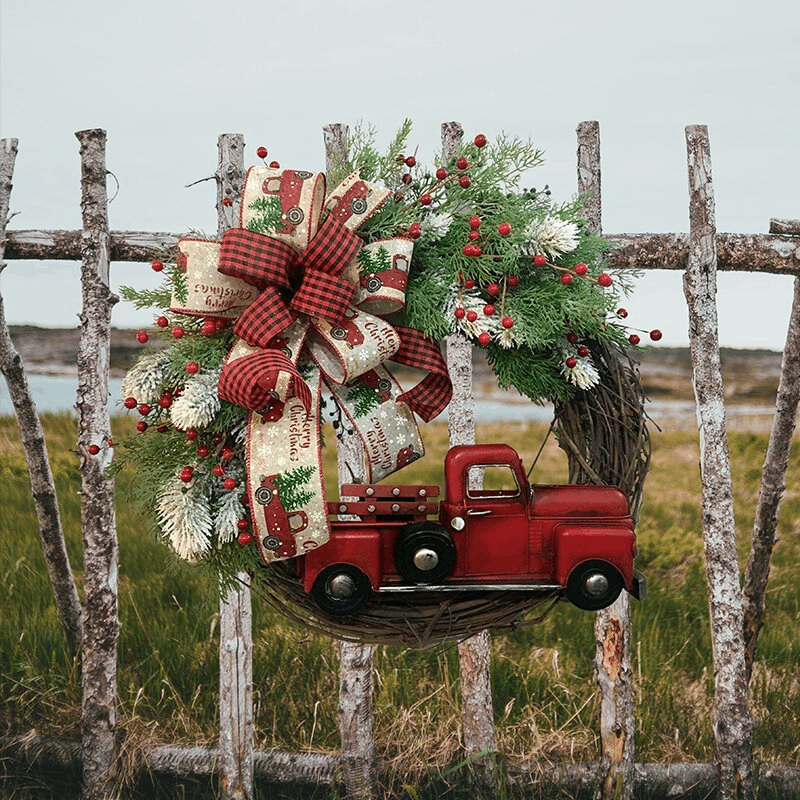 alwaysdwellTM - 💥50% Off💥Red Truck Christmas Wreath