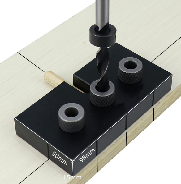 alwaysdwellTM - 3 in 1 adjustable woodworking drill finder punching tool