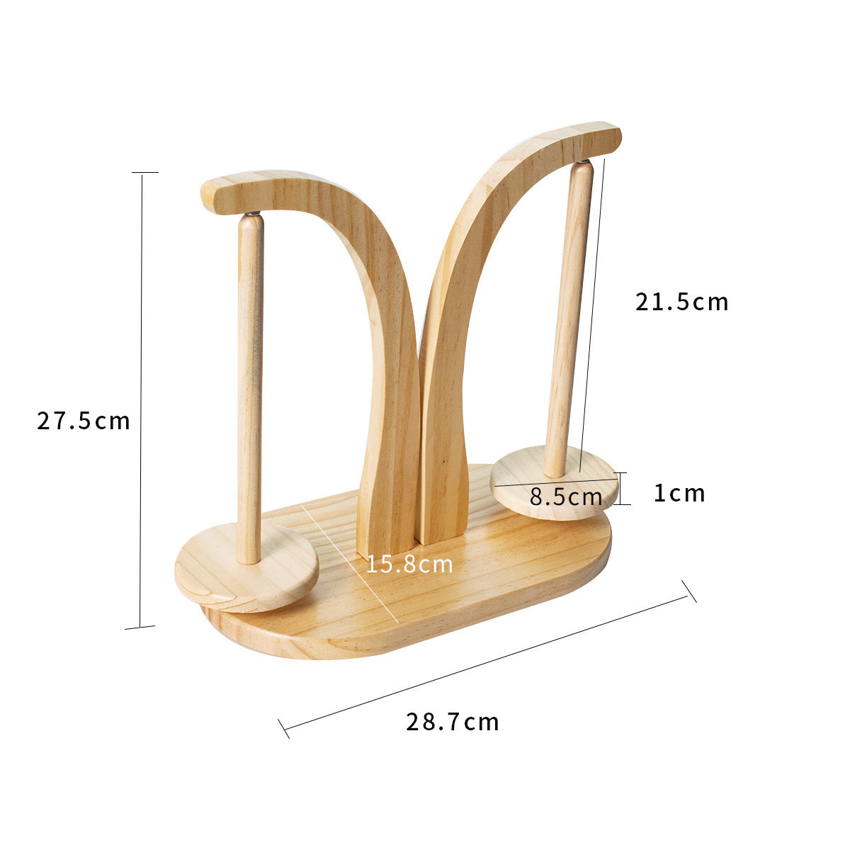 AlwaysdwelITM - Wooden Yarn Spool Rack