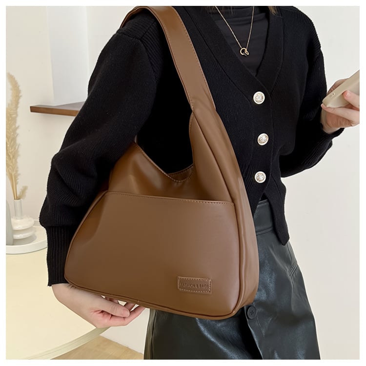 alwaysdwell™ - Simple PU leather tote bag