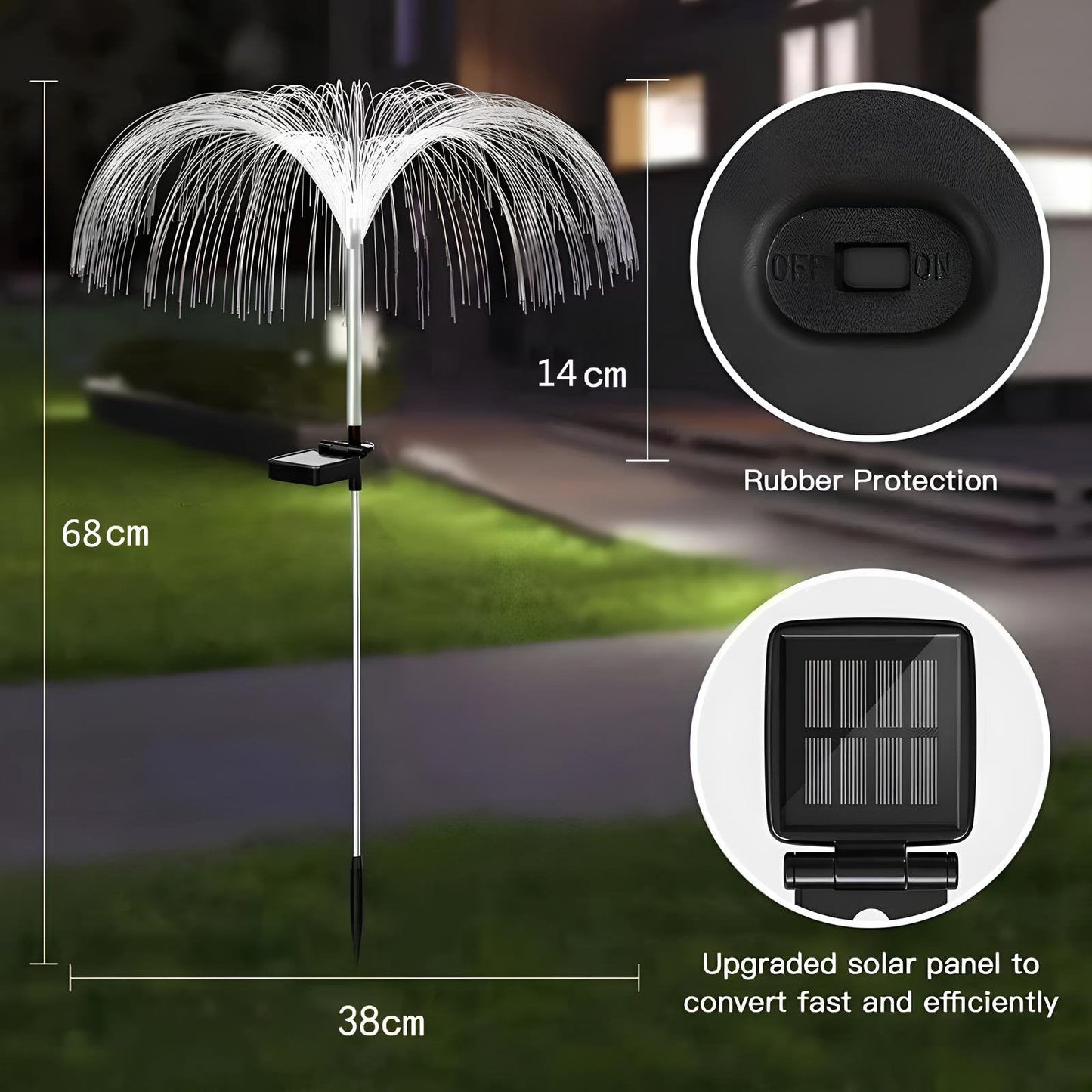 alwaysdwellTM - 🔥Promotion 50% off-Solar Garden Color Changing Jellyfish Light-Decorate your garden
