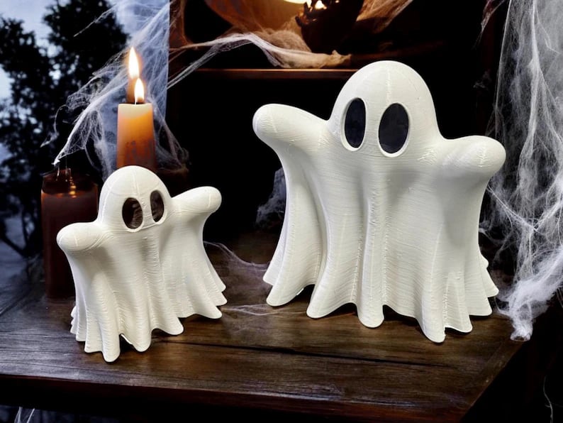 alwaysdwellTM - Halloween Decorations - 👻Cute Ghosts With Tea Lights