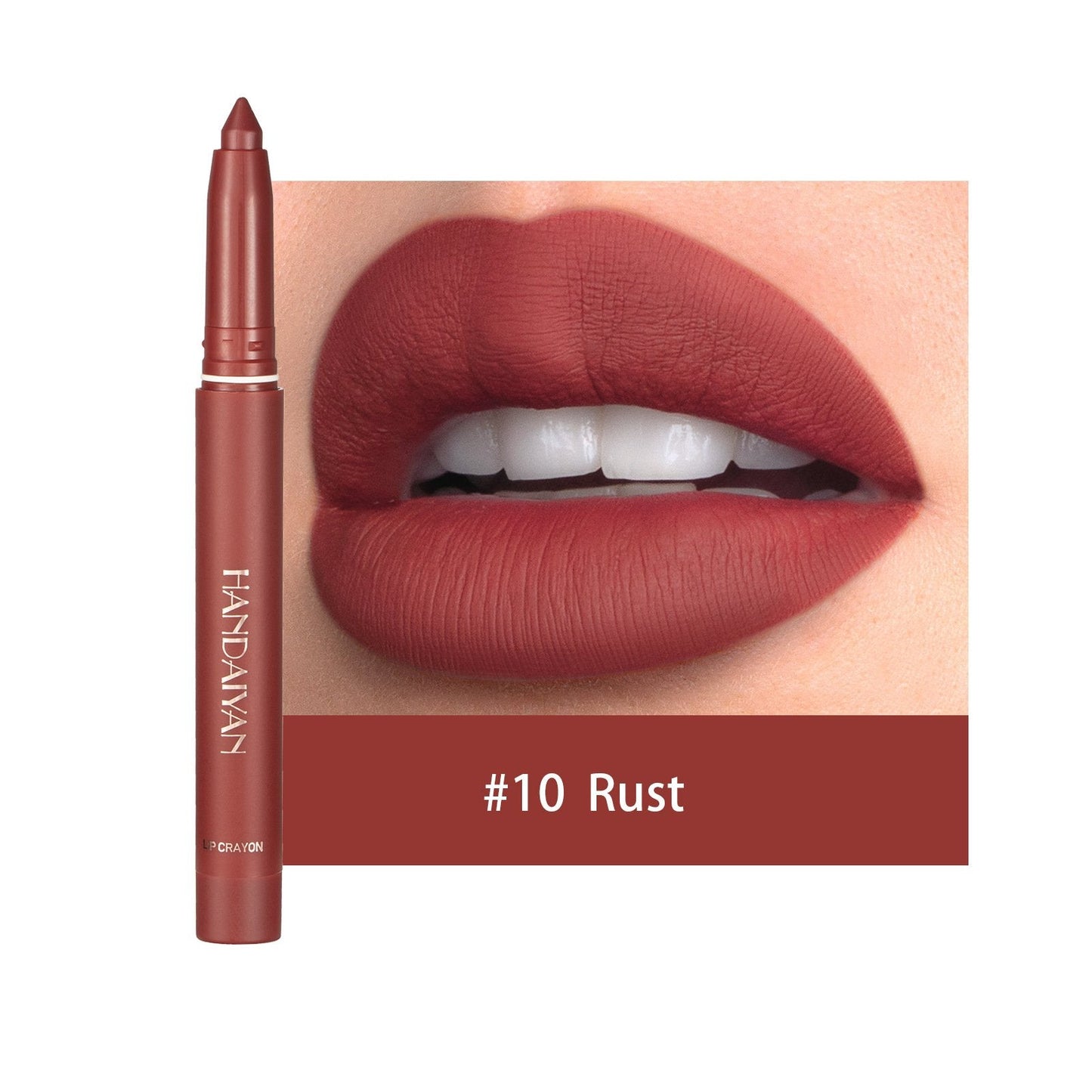 alwaysdwellTM - 12 Color Rotating Sharpenable Matte Lipstick Pencils