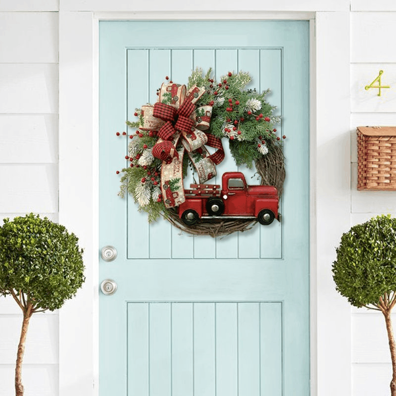 alwaysdwellTM - 💥50% Off💥Red Truck Christmas Wreath