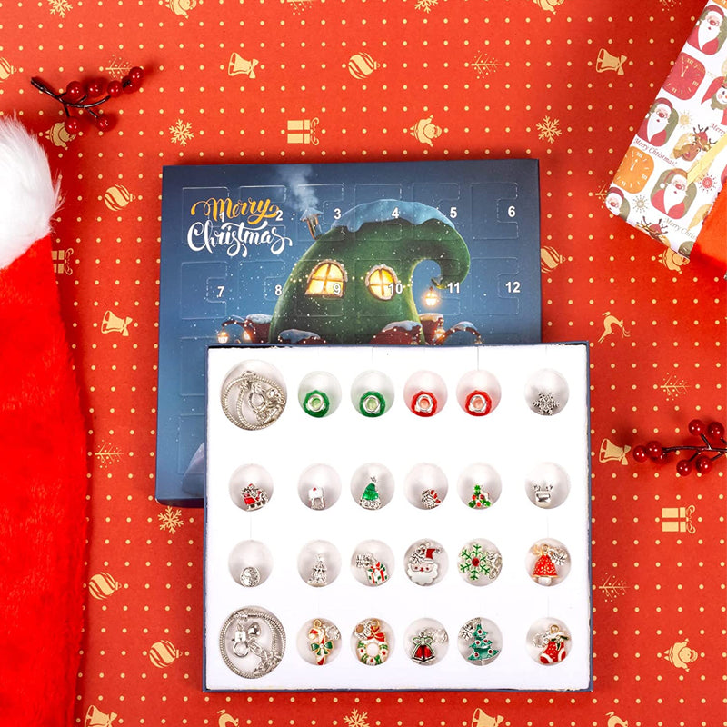 alwaysdwellTM - DIY 24 Days Christmas Countdown Calendar Bracelets Set