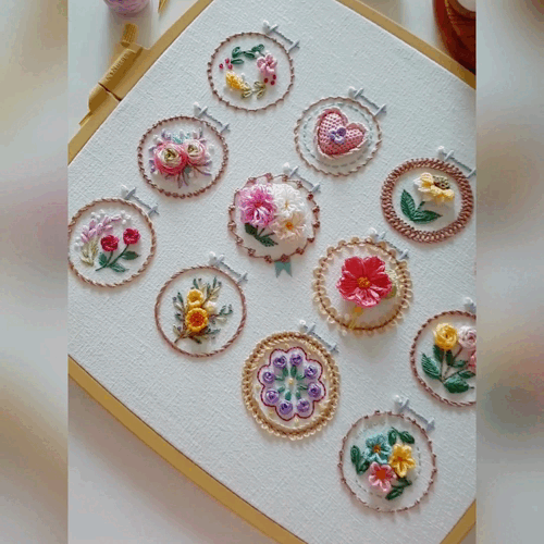alwaysdwellTM - š„Special sale - Small Flower Frame Embroidery Kit