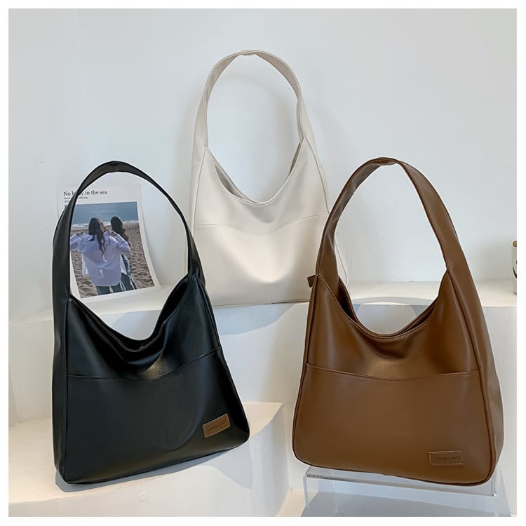 alwaysdwell™ - Simple PU leather tote bag