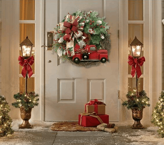 alwaysdwellTM - 💥50% Off💥Red Truck Christmas Wreath