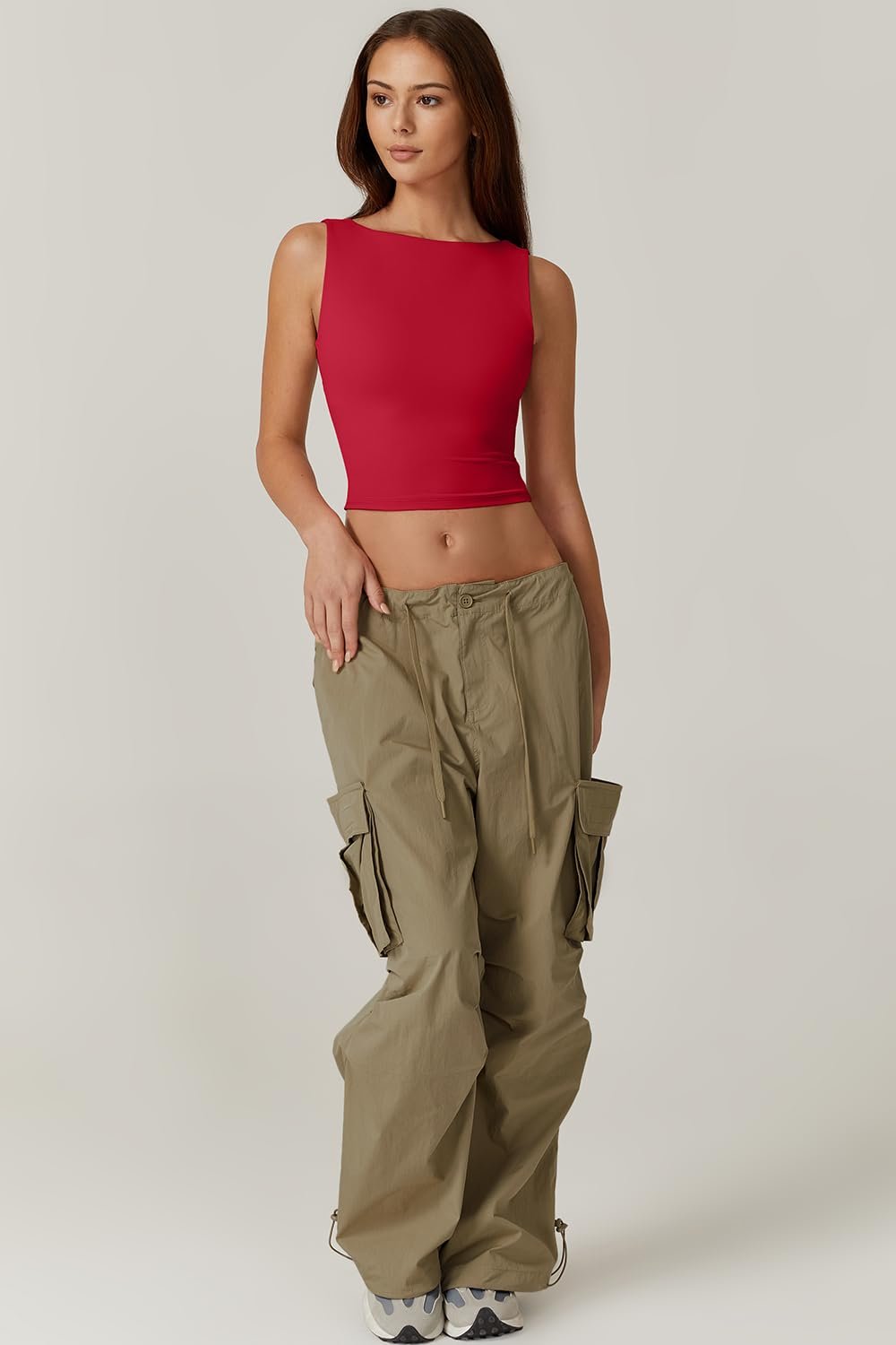 alwaysdwellTM - 🔥Hot sale🔥Sexy backless sleeveless short vest high collar slim short T-shirt