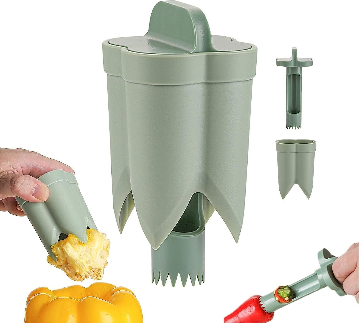 alwaysdwellTM - 2-In-1 Fruit Pepper Corer