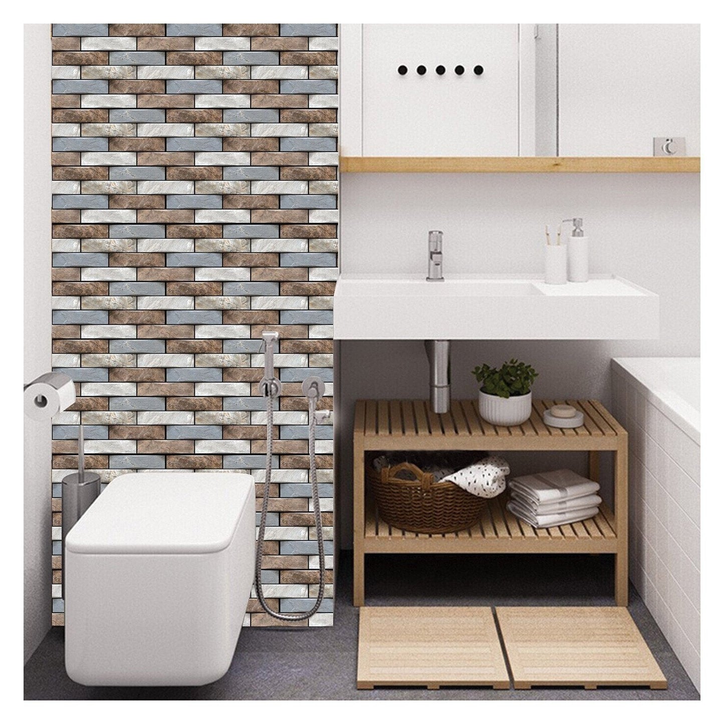 alwaysdwellTM - 🌟Big Sale -3D Peel and Stick Wall Tiles(30cmx30cm)