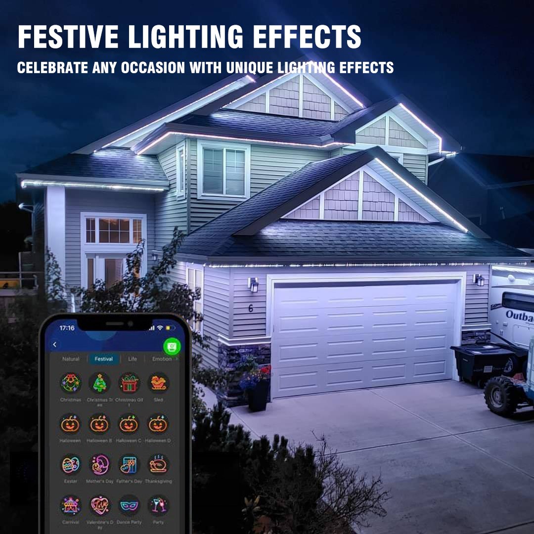 alwaysdwellTM - 🎅 Early Christmas 49%OFF - Smart Rainbow LED Permanent Outdoor Light - Smartlight 🎁