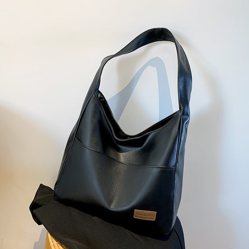 alwaysdwell™ - Simple PU leather tote bag