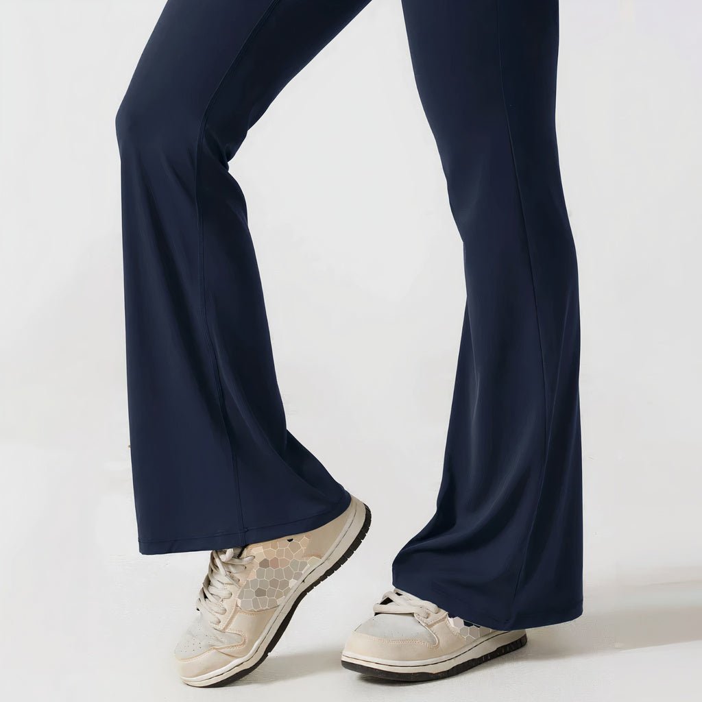 alwaysdwell™ - Scrunch V-Back Flared Jumpsuit
