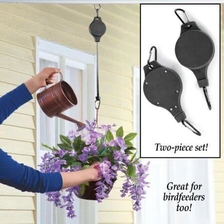 alwaysdwellTM - 🌳Plant Pulley Set For Garden Baskets Pots, Birds Feeder