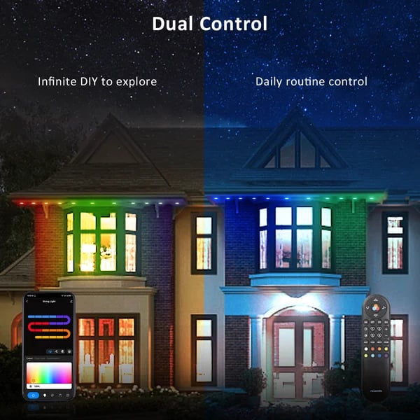 alwaysdwellTM - 🎅 Early Christmas 49%OFF - Smart Rainbow LED Permanent Outdoor Light - Smartlight 🎁