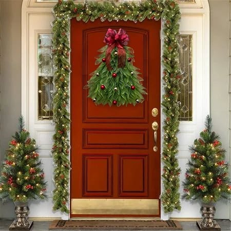 alwaysdwellTM - 🔥Hot Sale 40% OFF-🎄Handmade Christmas Tree Wreath for Front Door