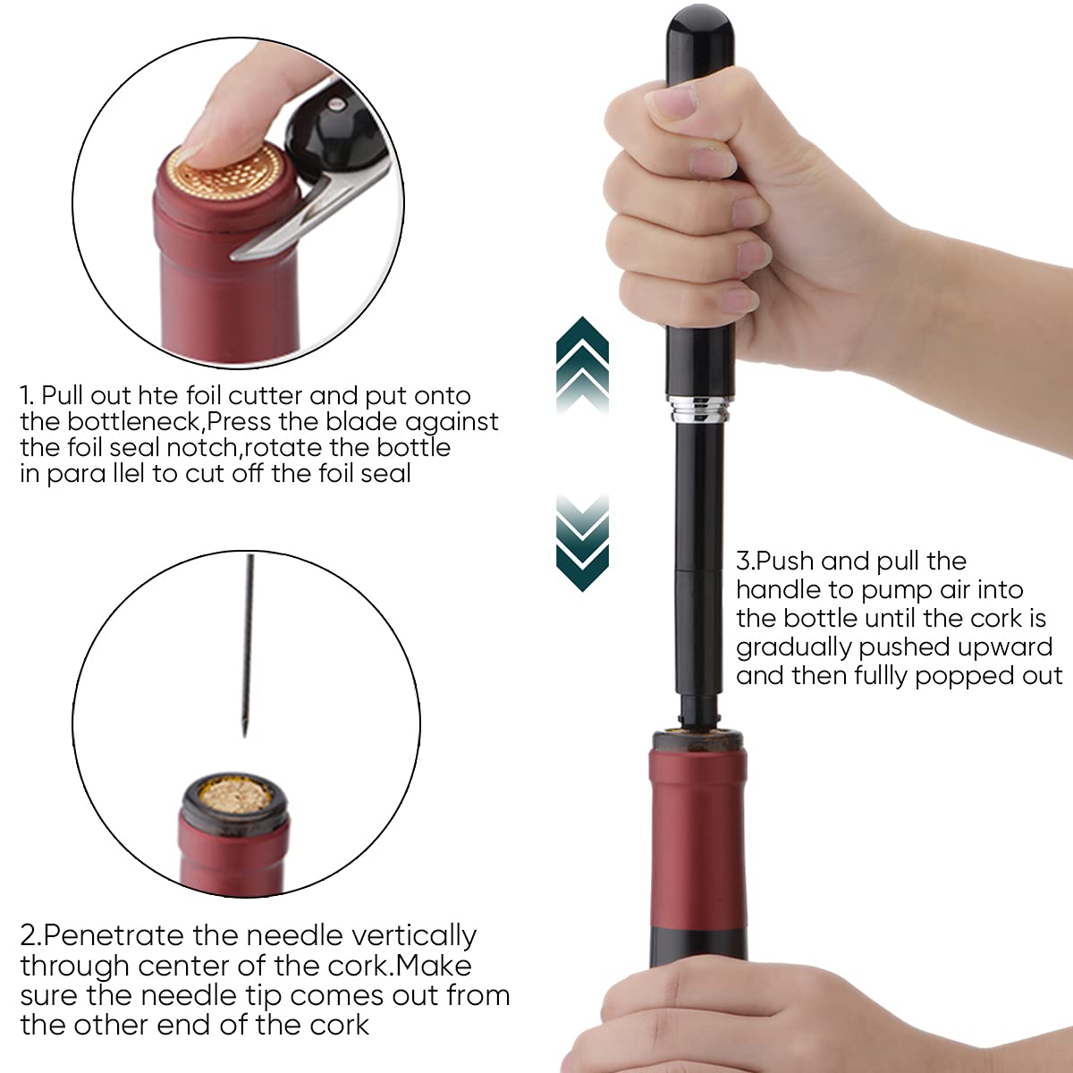 alwaysdwellTM - Air pressure wine corkscrew🍾