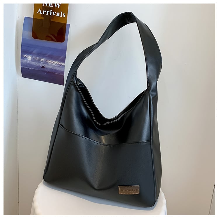alwaysdwell™ - Simple PU leather tote bag